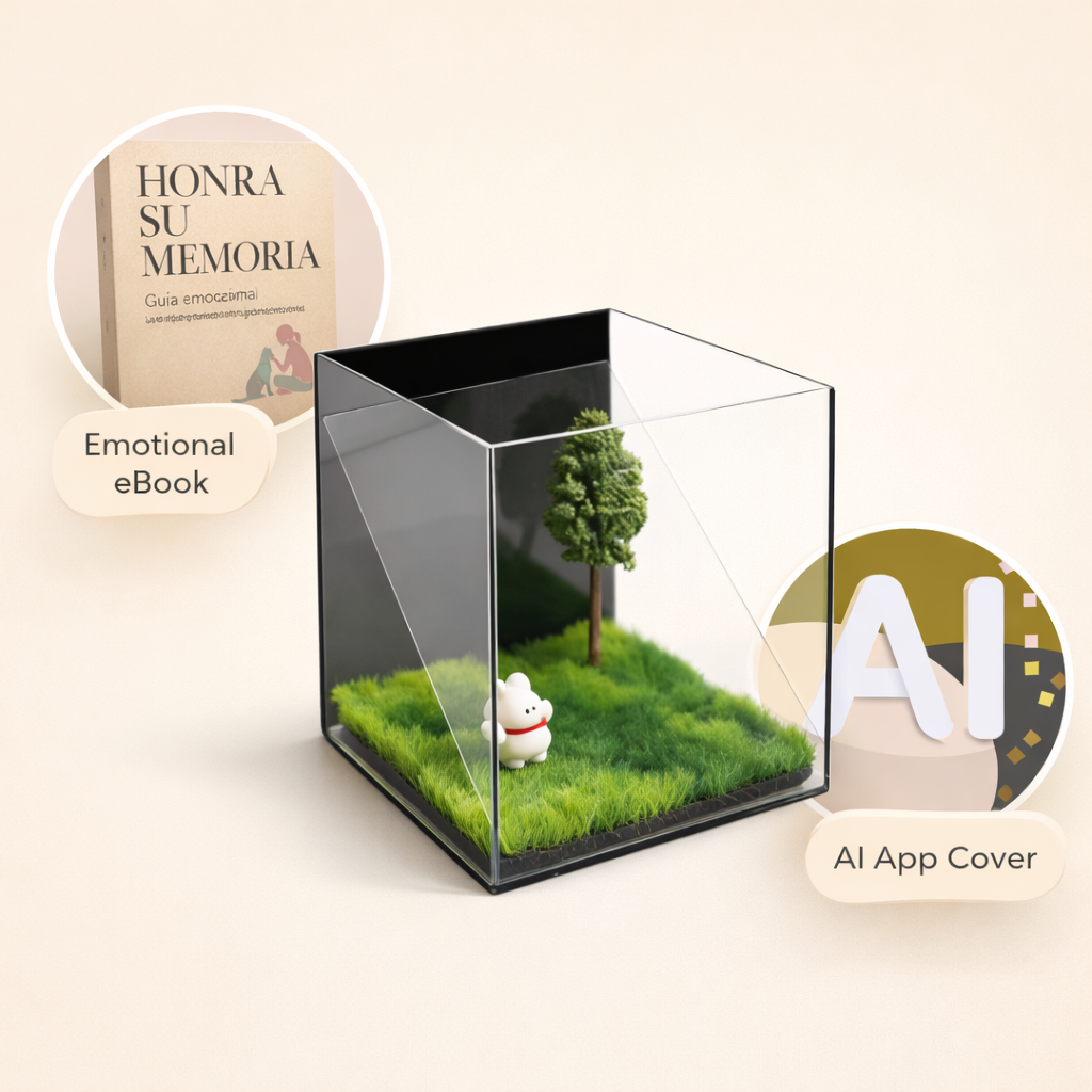 Cubo Holográfico de Mascotas Personalizado.