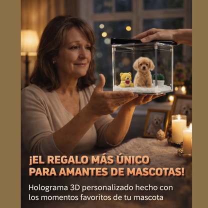 Cubo Holográfico de Mascotas Personalizado.