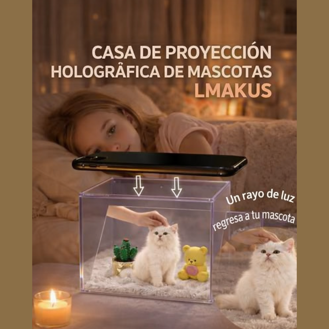 Cubo Holográfico de Mascotas Personalizado.